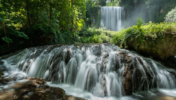 Cascada de agua del Monasterio de Piedra